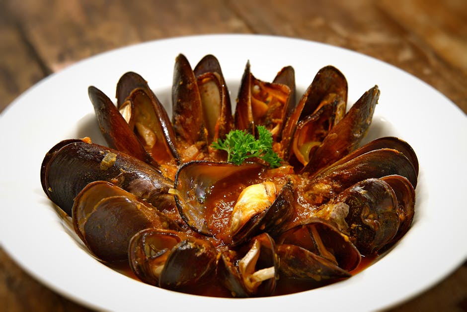 Blåskjell i safran (Cozze al Zafferano)