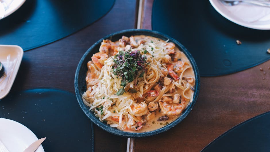 Kremet Cajun-pasta med kylling, reker og andouille