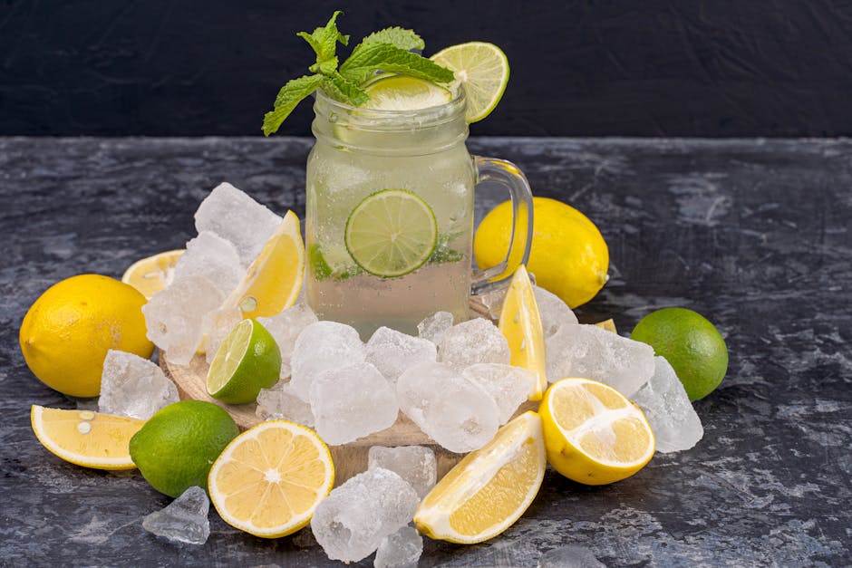 Lavkarbo sitron-lime slushie