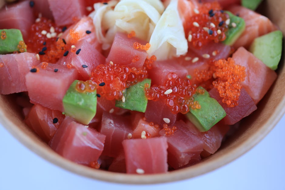 Shiso Poke med Ahi-tunfisk