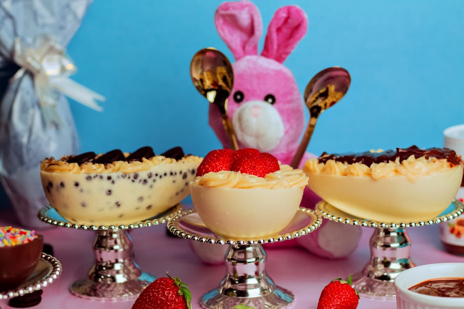 Søt kaninkake med kokos og vaniljefrosting