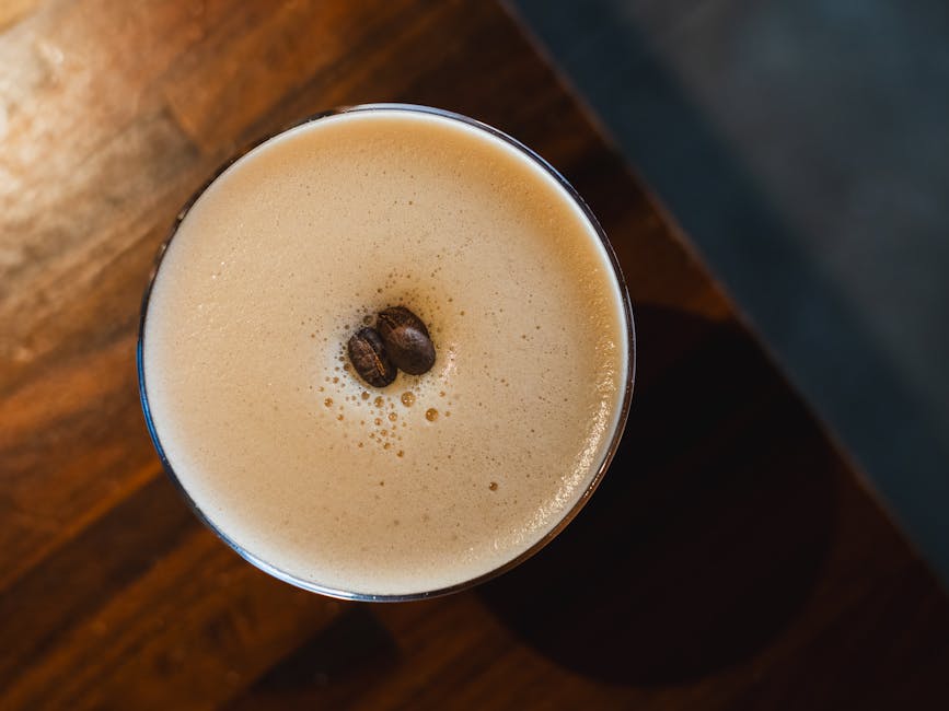Frossen irsk kaffe med whiskey og krem