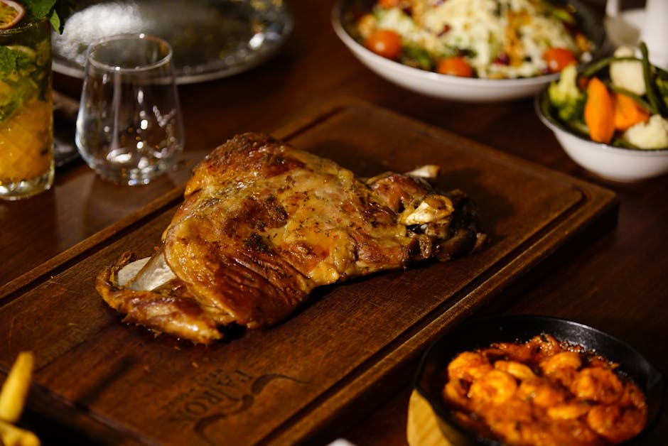 Grillet lammelår med urter og sitron