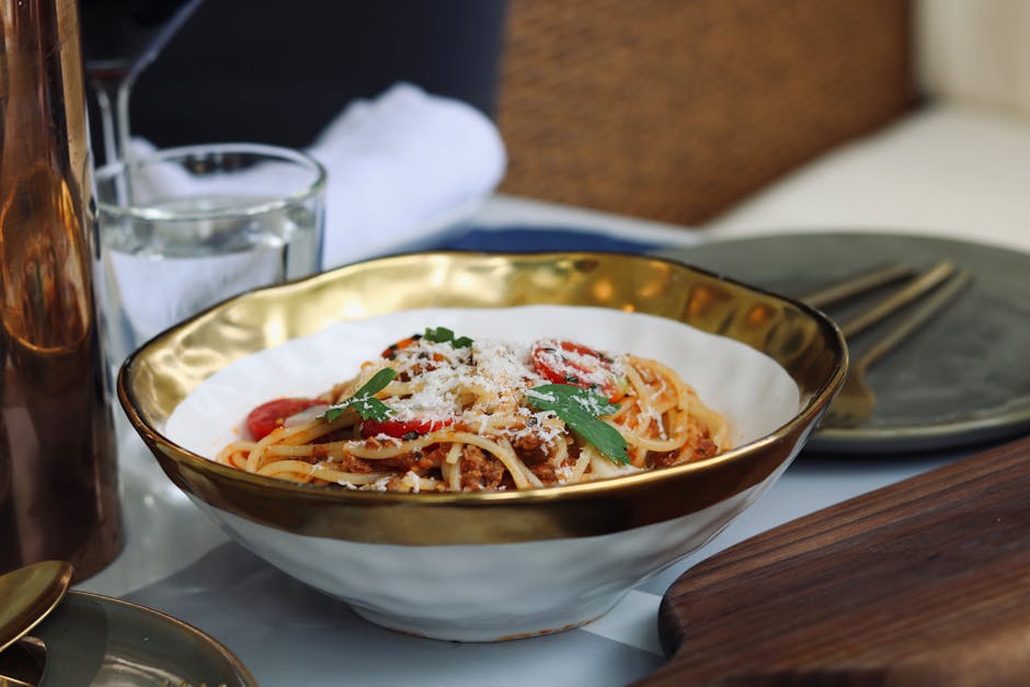 Spaghettini med tomater og ansjos