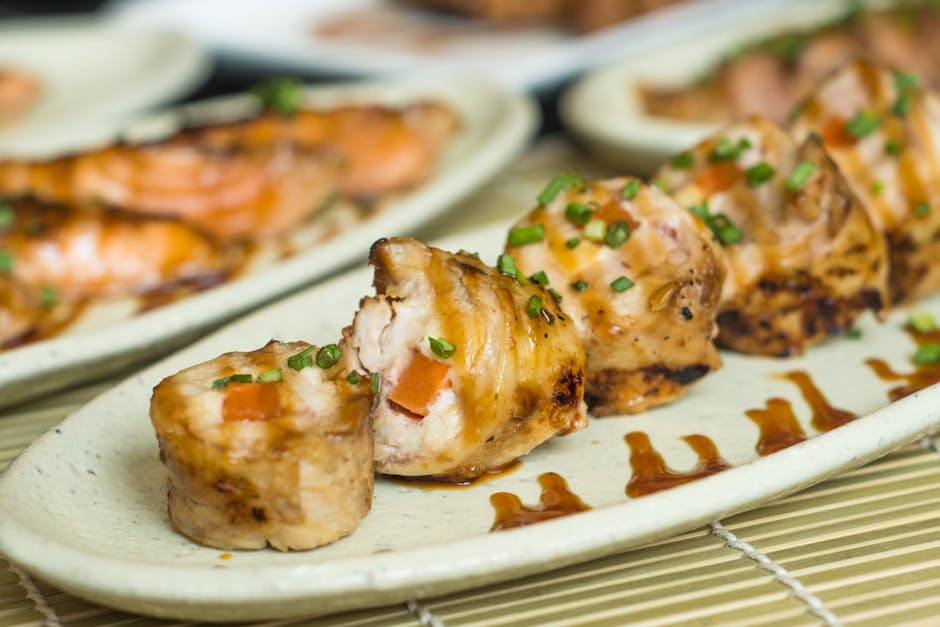 BBQ-rekeruller med grønnsaker