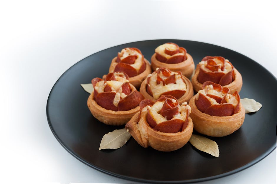 Små pepperoni-biter med ost