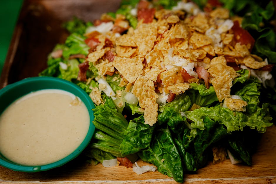 Kornbrødsalat med røkt chilivinaigrette