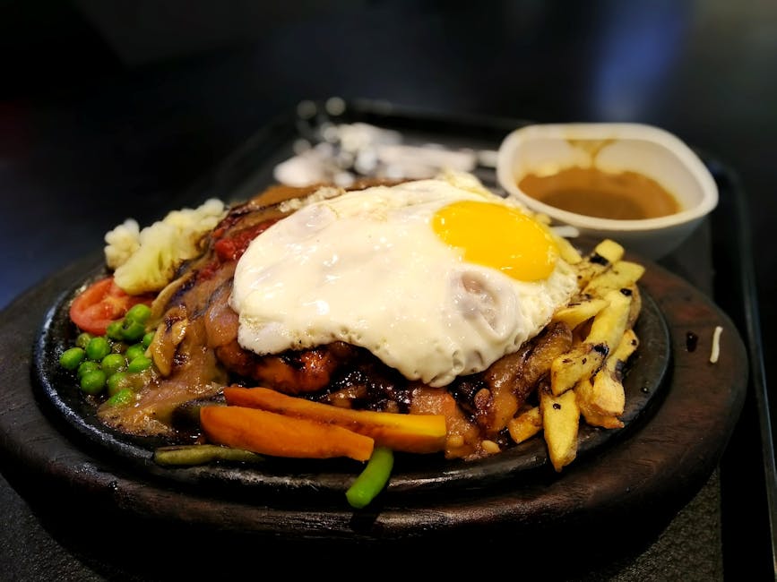 Fritert biff med kremet saus og bacon