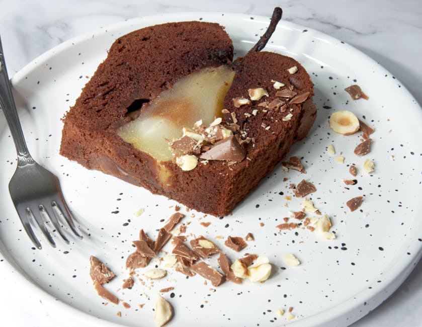 Saftig pæreformkake