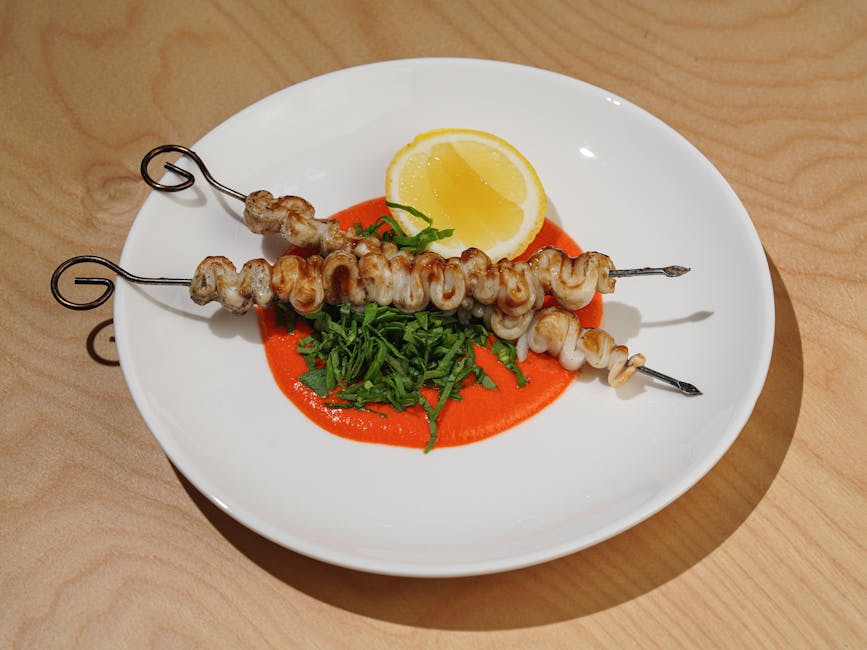 Pannebakt grønn løk med romesco