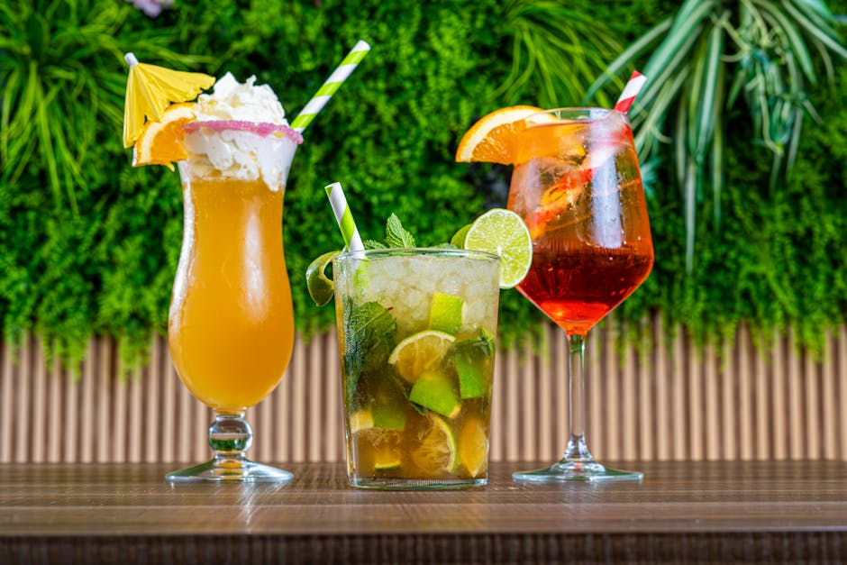 Saftig appelsinmojito med mørk og kokosrom