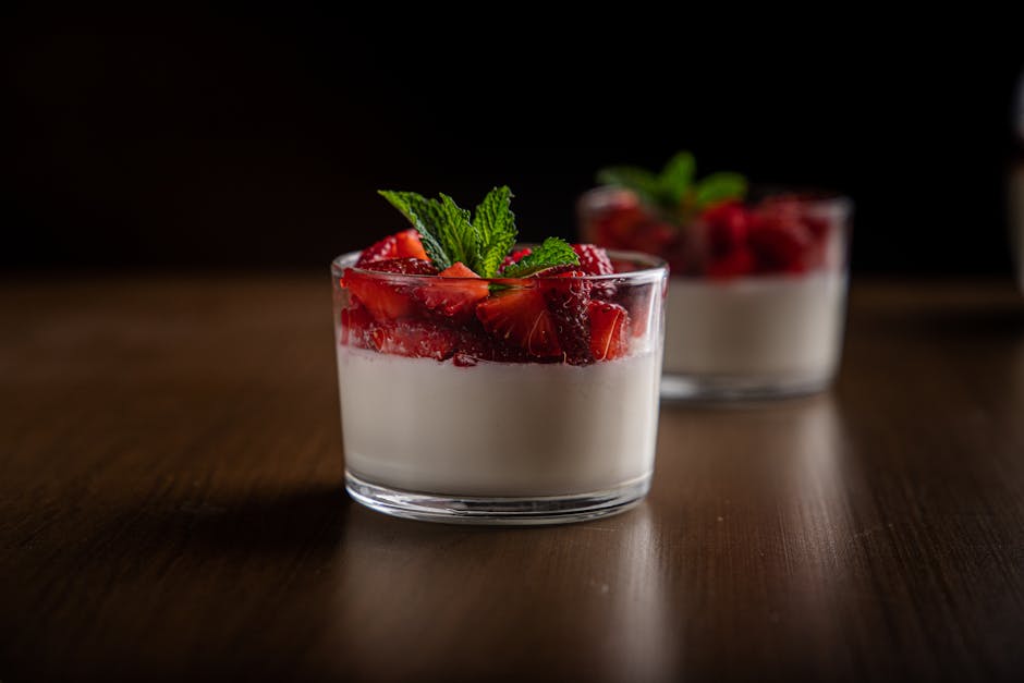 Kulturmelk Panna Cotta med Vanilje