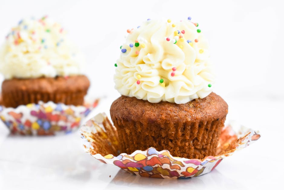 Kolibrimuffins med kremostglasur