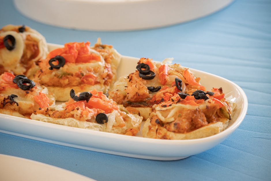 Mini Pissaladière med karamellisert løk