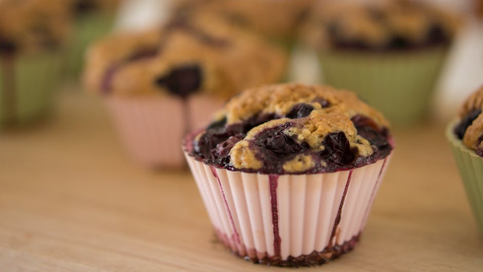 Lavkarbo blåbærmuffins med soyamel
