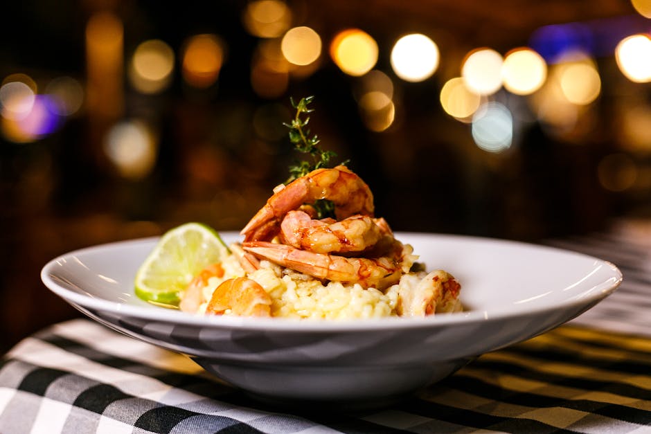 Sitronreker og kremet risotto