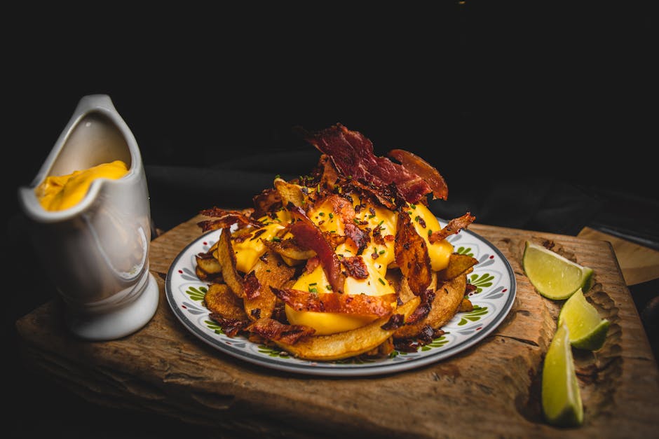 Knuste poteter med sprøtt bacon-salt