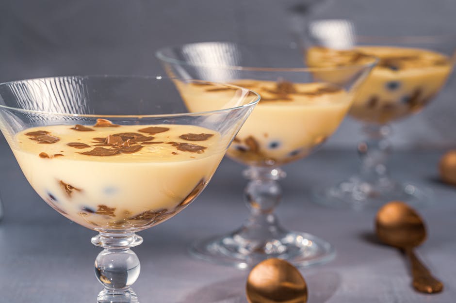 Honning- og sennepssabayone med timianristede pærer