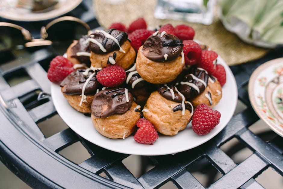 Miniatyr sjokoladeéclairs