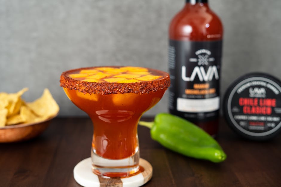 Frisk limepai med mango og chili