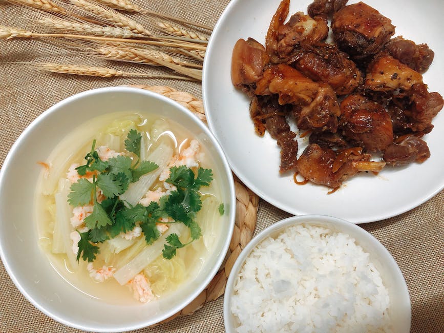 Vietnamesiske svinekoteletter med ingefærris