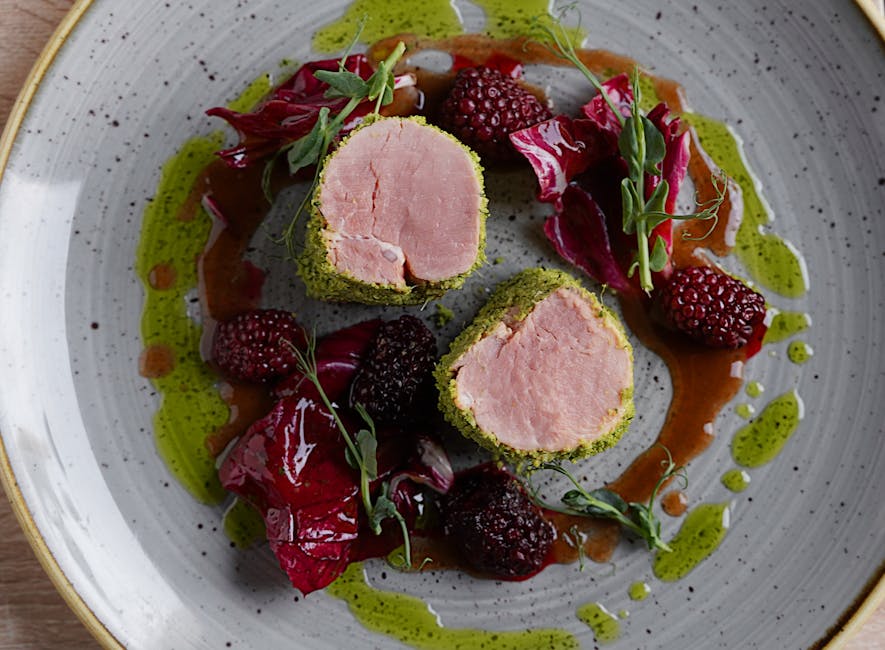 Balsamico-ovnsbakt svinefilet med urter