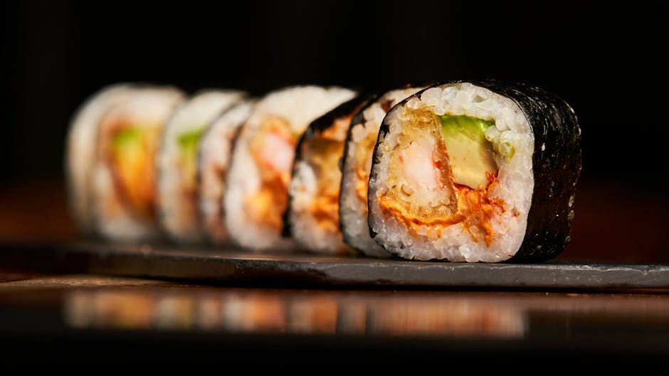 Avokado- og rekeruller med estragonmajones