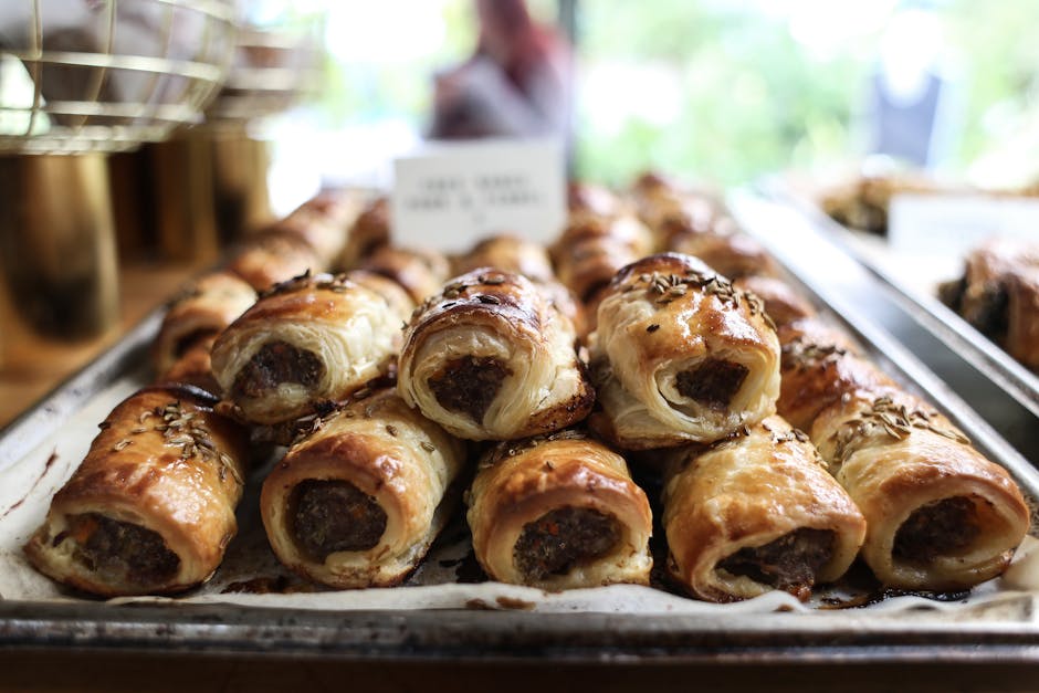 Pølsehorn i butterdeig