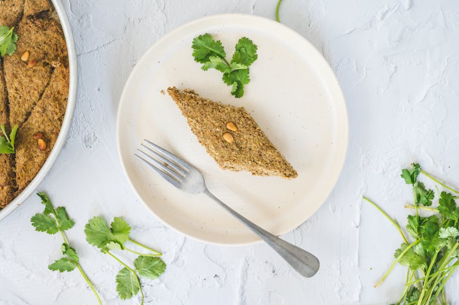 Urtebakt kjøttkake med sennep og harissa