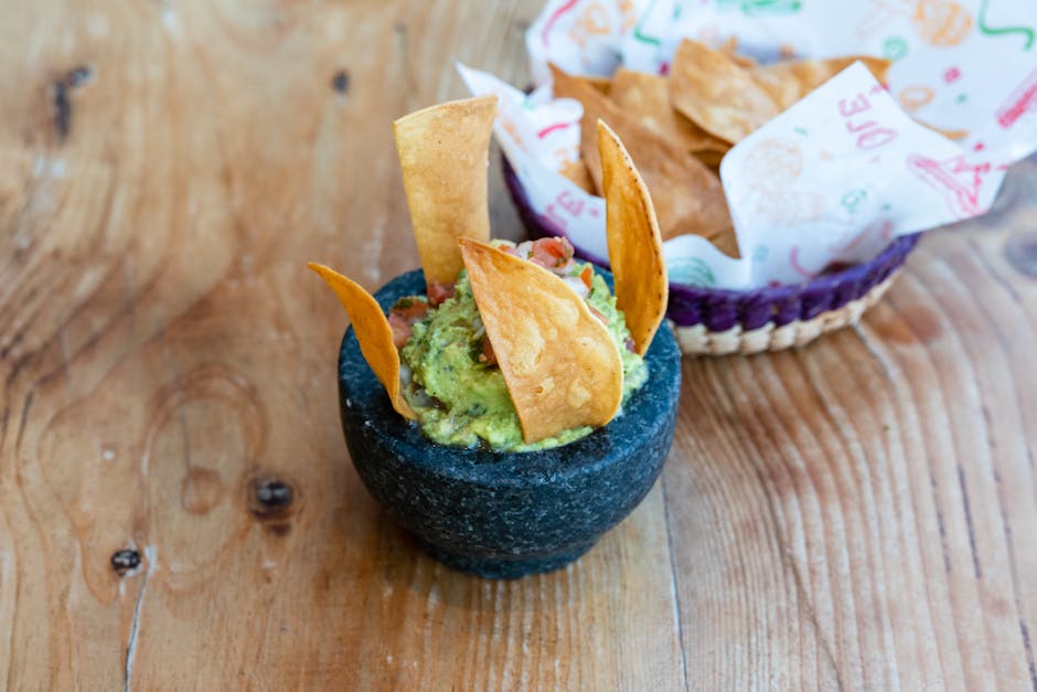 Ristet maisguacamole med spisskummen-tortillachips