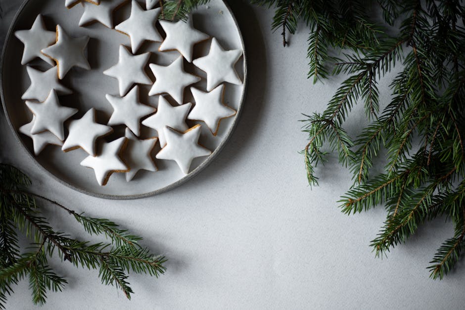 Enkle julestjernekaker med glasur