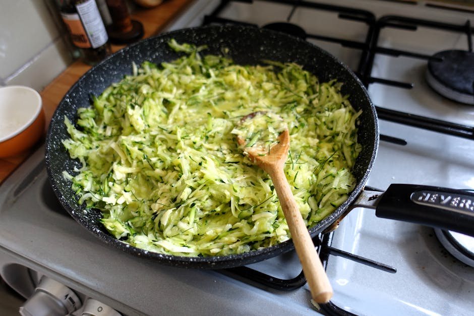 Sauterte zucchini med hvitløk og timian
