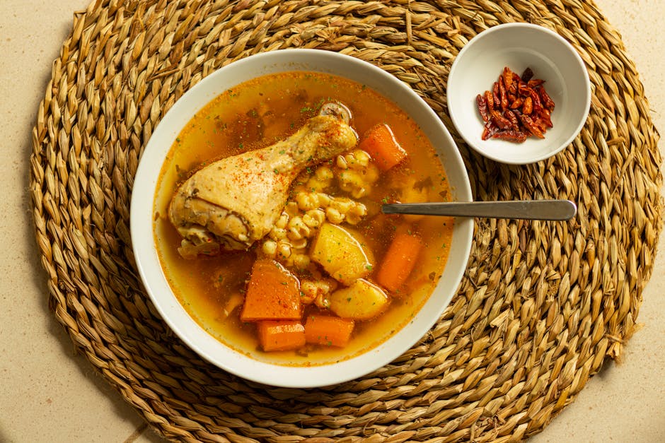 Kremet kylling- og baconkornsuppe