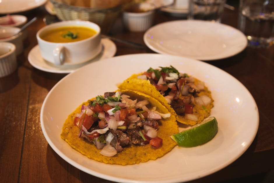 Grillet biff-taco med mangosalsa