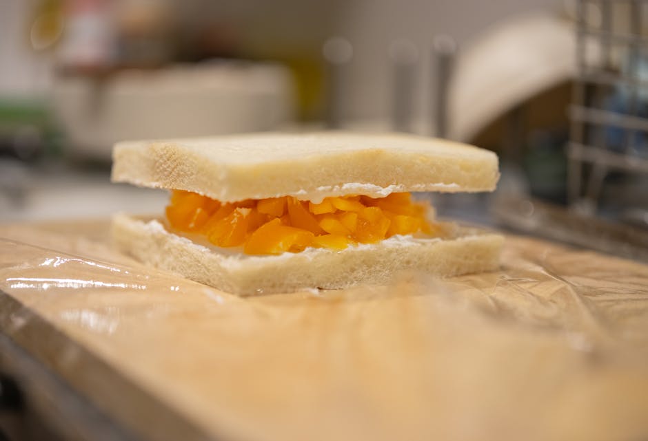 Fransk sandwich med tri-tip, foie gras og fersken-sennepssaus