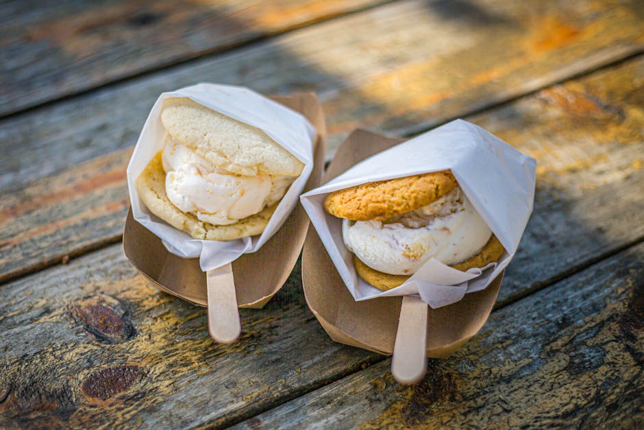 Pizzelle-iskremsandwicher