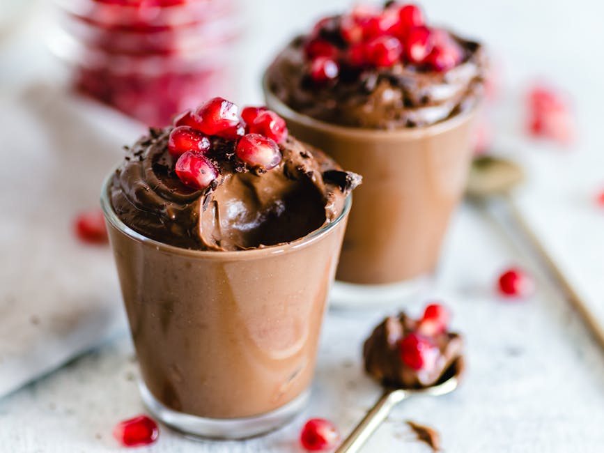 Kremet mørk sjokoladepudding