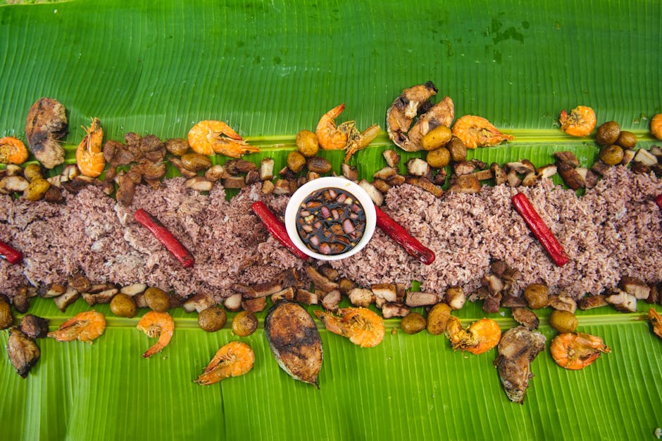 Mahi Mahi i bananblad med tamarind- og mangosaus