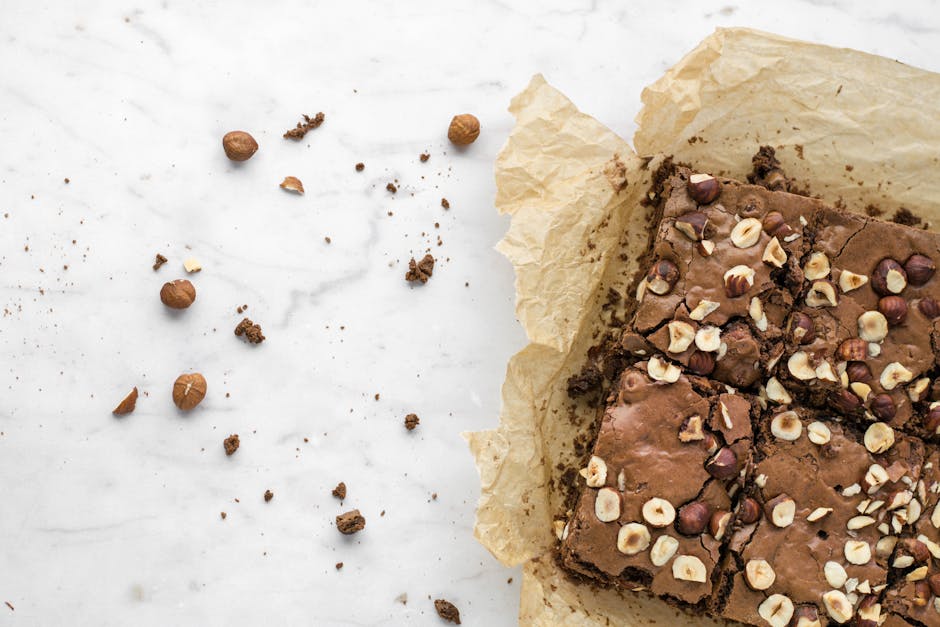 Peanøttsmør- og hasselnøttbrownies