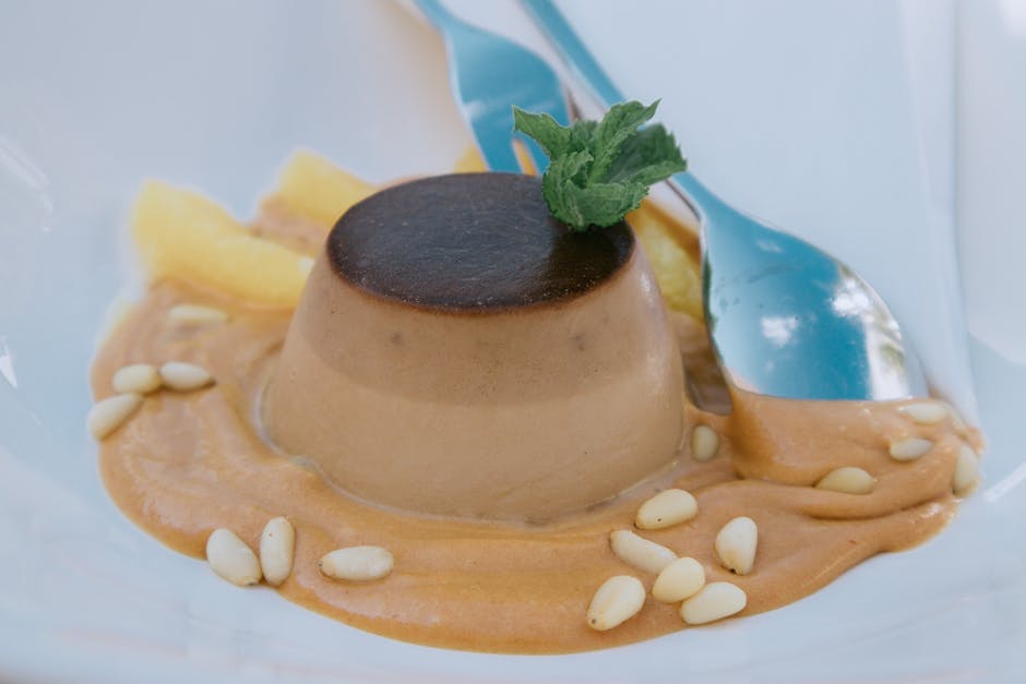 Kremet sjokoladepanna cotta med kaffe