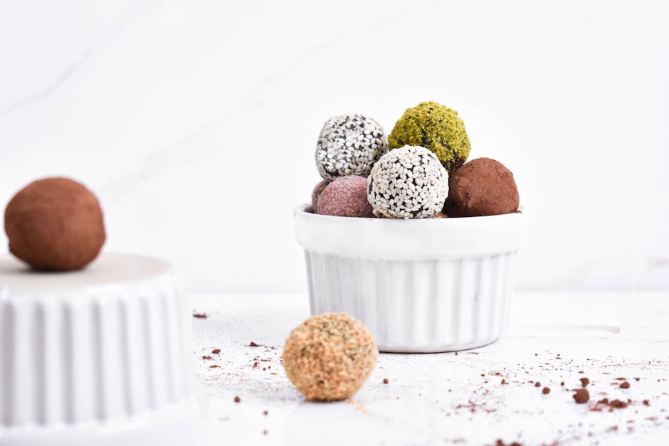 Ostekakekuler med sjokoladetrekk