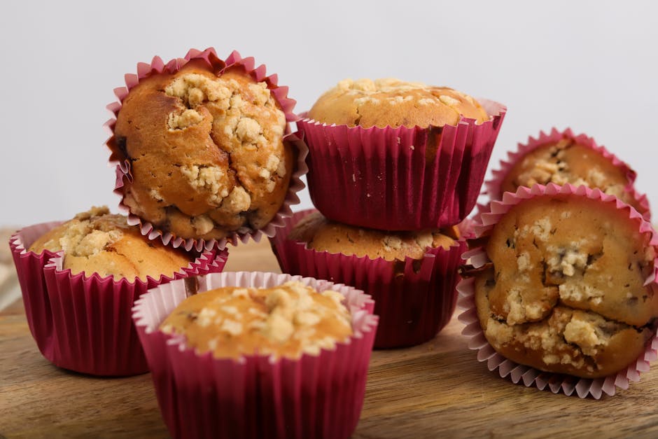 PB&J-muffins med peanøtter og syltetøy