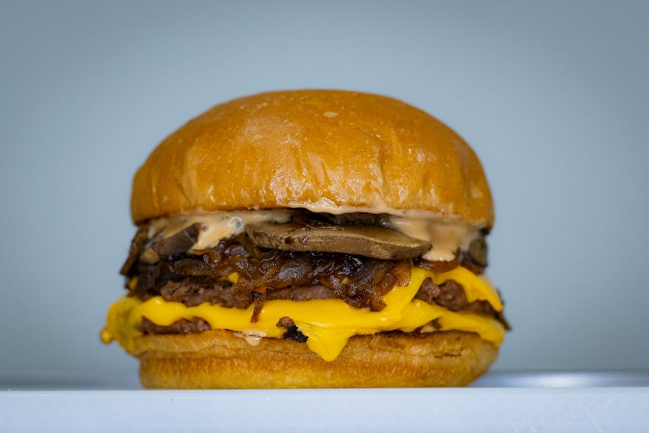 Grillet portobelloburger med løkjam