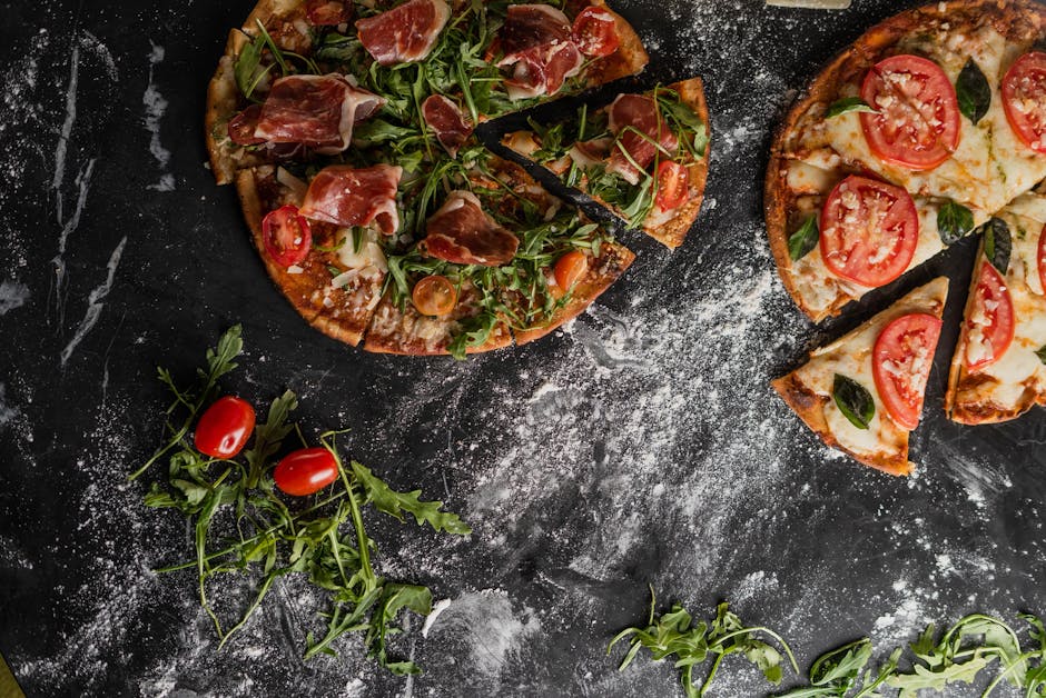 Balsamico-jordbær og mozzarella på flatbrød