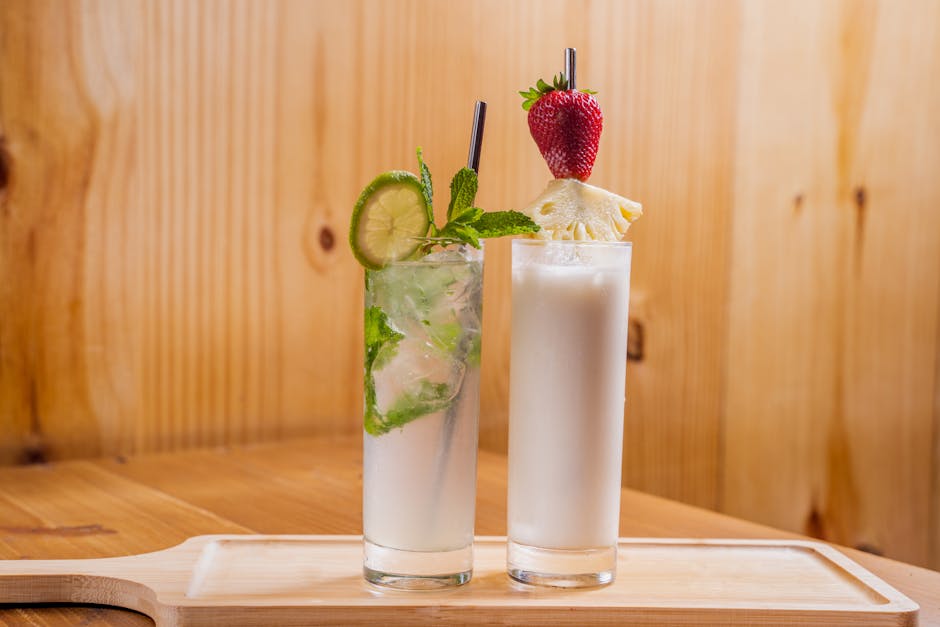 Tropisk Mojito med vannmelon og ananas