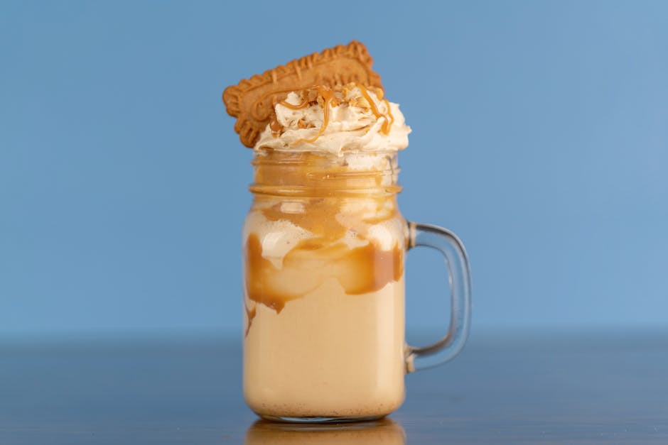 Saltet karamell-milkshake