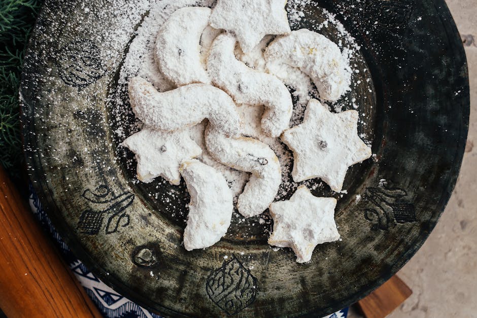 Benne halvmånekjeks med sesamfrø