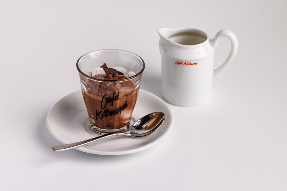 Klassisk italiensk affogato med espresso og gelato