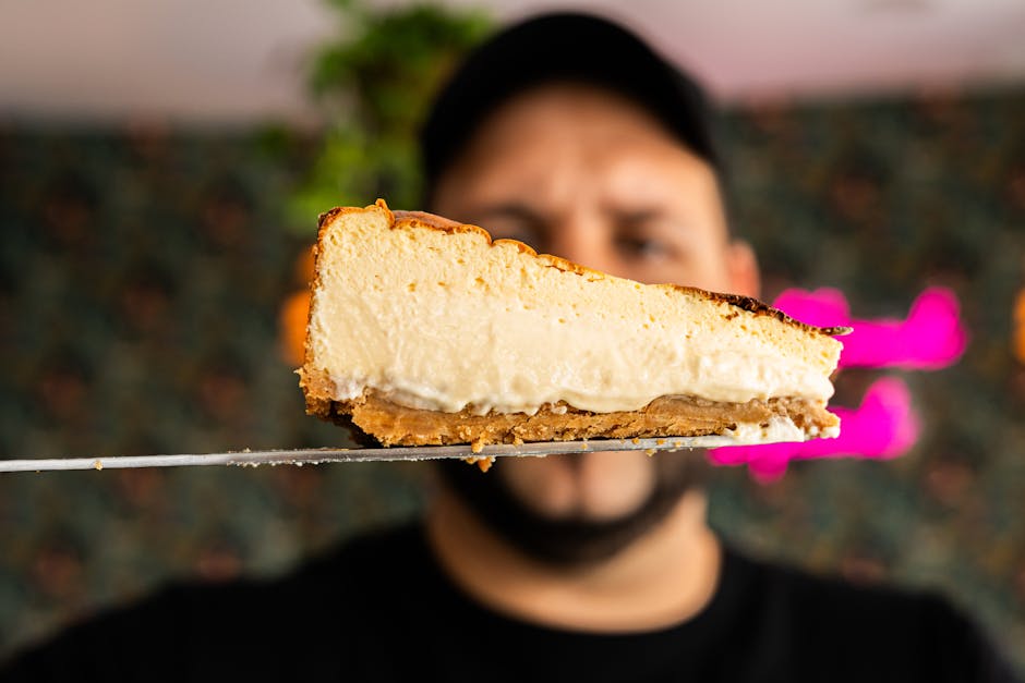 Prisvinnende fersken- og kremostpai