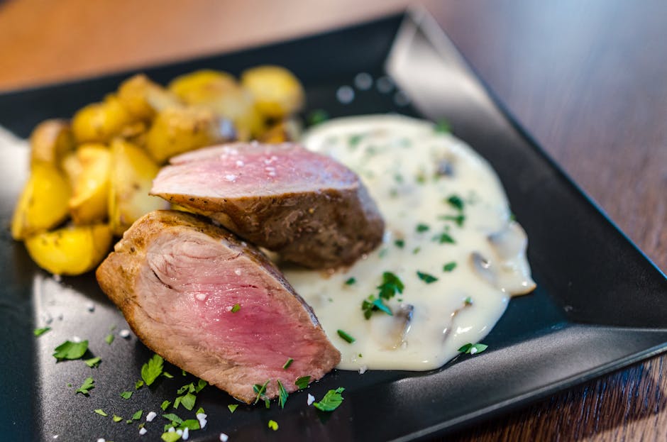 Svinefilet med kremet Dijon-saus